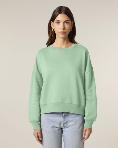 Stella Alma - Das Iconic Damen-Rundhals-Sweatshirt - Misty Jade - XL bedrucken, Art.-Nr. STSW212C7351X