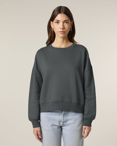 Stella Alma - Das Iconic Damen-Rundhals-Sweatshirt - Anthracite - S bedrucken, Art.-Nr. STSW212C2531S