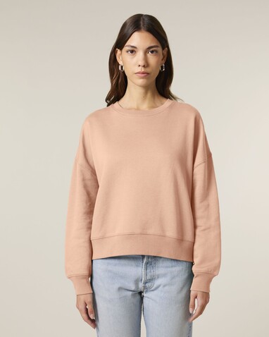 Stella Alma - Das Iconic Damen-Rundhals-Sweatshirt - Fraiche Peche - S bedrucken, Art.-Nr. STSW212C1011S