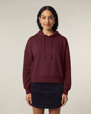 Stella Nora - Der Iconic Damen-Hoodie - Burgundy - L bedrucken, Art.-Nr. STSW213C2441L