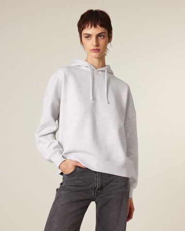 Stella Nora - Der Iconic Damen-Hoodie - Cool Heather Grey - M bedrucken, Art.-Nr. STSW213C1461M