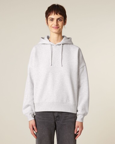 Stella Nora - Der Iconic Damen-Hoodie - Cool Heather Grey - M bedrucken, Art.-Nr. STSW213C1461M