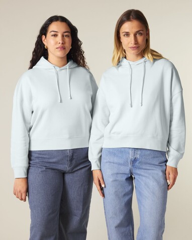 Stella Nora - Der Iconic Damen-Hoodie - Blue Ice - L bedrucken, Art.-Nr. STSW213C7281L