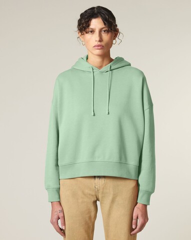 Stella Nora - Der Iconic Damen-Hoodie - Misty Jade - M bedrucken, Art.-Nr. STSW213C7351M