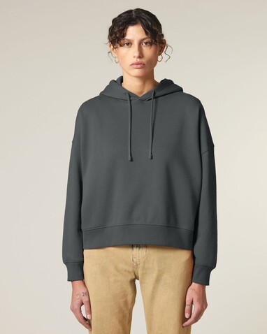 Stella Nora - Der Iconic Damen-Hoodie - Anthracite - XXL bedrucken, Art.-Nr. STSW213C2532X