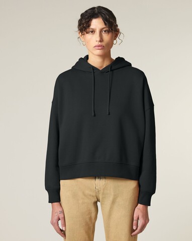 Stella Nora - Der Iconic Damen-Hoodie - Black - S bedrucken, Art.-Nr. STSW213C0021S