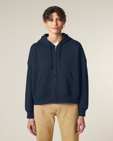 Stella Ida - Der Iconic Damen-Zip-Hoodie - French Navy - S bedrucken, Art.-Nr. STSW214C7271S
