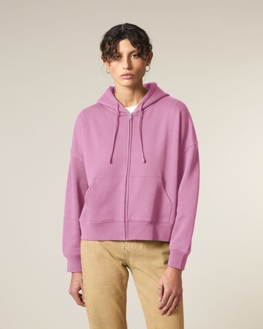 Stella Ida - Der Iconic Damen-Zip-Hoodie - Bubble Pink - M bedrucken, Art.-Nr. STSW214C1291M