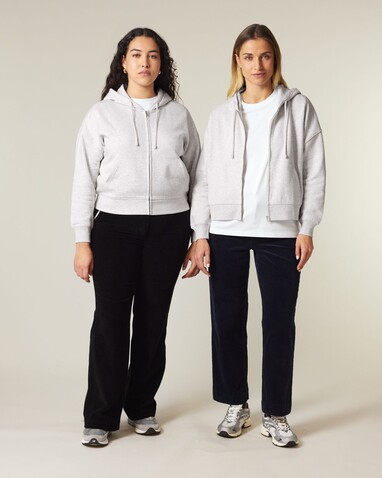 Stella Ida - Der Iconic Damen-Zip-Hoodie - Cool Heather Grey - S bedrucken, Art.-Nr. STSW214C1461S