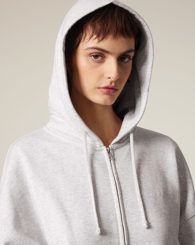 Stella Ida - Der Iconic Damen-Zip-Hoodie - Cool Heather Grey - XXL bedrucken, Art.-Nr. STSW214C1462X
