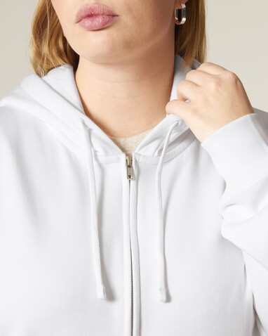 Stella Ida - Der Iconic Damen-Zip-Hoodie - White - S bedrucken, Art.-Nr. STSW214C0011S