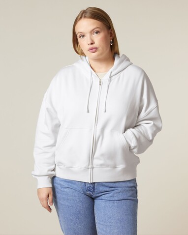Stella Ida - Der Iconic Damen-Zip-Hoodie - White - XXL bedrucken, Art.-Nr. STSW214C0012X