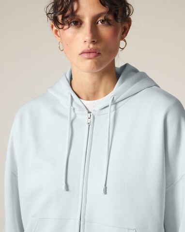 Stella Ida - Der Iconic Damen-Zip-Hoodie - Blue Ice - M bedrucken, Art.-Nr. STSW214C7281M