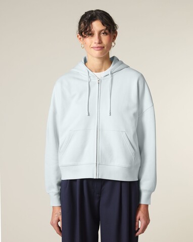 Stella Ida - Der Iconic Damen-Zip-Hoodie - Blue Ice - M bedrucken, Art.-Nr. STSW214C7281M