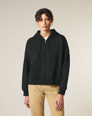 Stella Ida - Der Iconic Damen-Zip-Hoodie - Black - XXL bedrucken, Art.-Nr. STSW214C0022X