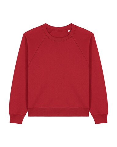Stella Clara - Das Damen-Raglan-Rundhals-Sweatshirt - Red - XS bedrucken, Art.-Nr. STSW217C004XS