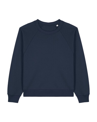 Stella Clara - Das Damen-Raglan-Rundhals-Sweatshirt - French Navy - XS bedrucken, Art.-Nr. STSW217C727XS
