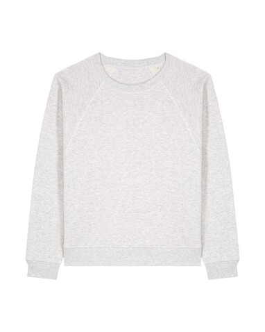 Stella Clara - Das Damen-Raglan-Rundhals-Sweatshirt - Cool Heather Grey - XS bedrucken, Art.-Nr. STSW217C146XS