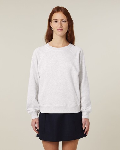 Stella Clara - Das Damen-Raglan-Rundhals-Sweatshirt - Cool Heather Grey - S bedrucken, Art.-Nr. STSW217C1461S Stella Clara - Das Damen-Raglan-Rundhals-Sweatshirt - Cool Heather Grey - S bedrucken, Art.-Nr. STSW217C1461S