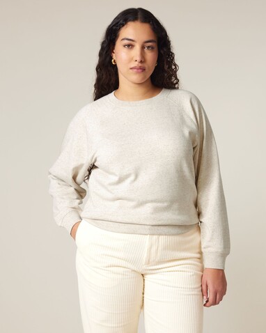 Stella Clara - Das Damen-Raglan-Rundhals-Sweatshirt - Eco Heather - XL bedrucken, Art.-Nr. STSW217C1471X