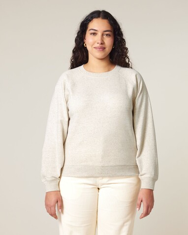 Stella Clara - Das Damen-Raglan-Rundhals-Sweatshirt - Eco Heather - L bedrucken, Art.-Nr. STSW217C1471L