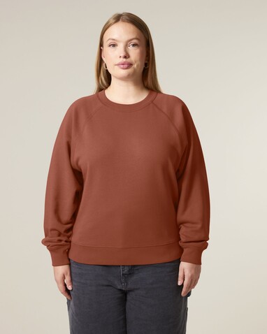 Stella Clara - Das Damen-Raglan-Rundhals-Sweatshirt - Heritage Brown - XXL bedrucken, Art.-Nr. STSW217C7302X