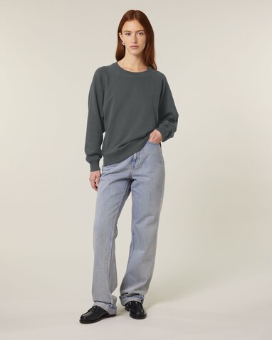 Stella Clara - Das Damen-Raglan-Rundhals-Sweatshirt - Anthracite - L bedrucken, Art.-Nr. STSW217C2531L Stella Clara - Das Damen-Raglan-Rundhals-Sweatshirt - Anthracite - L bedrucken, Art.-Nr. STSW217C2531L
