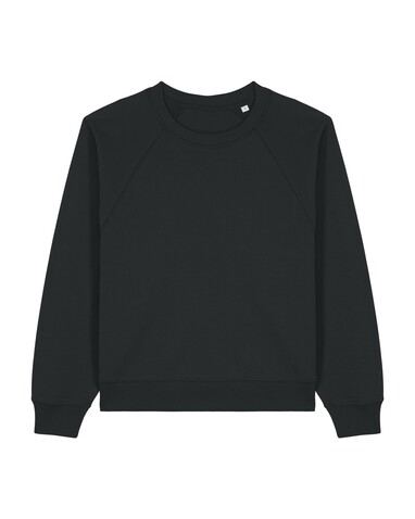 Stella Clara - Das Damen-Raglan-Rundhals-Sweatshirt - Black - M bedrucken, Art.-Nr. STSW217C0021M
