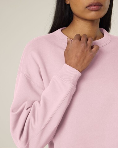 Stella Paloma - Das Oversized Damen-Rundhals-Sweatshirt - Cotton Pink - L bedrucken, Art.-Nr. STSW218C0051L Stella Paloma - Das Oversized Damen-Rundhals-Sweatshirt - Cotton Pink - L bedrucken, Art.-Nr. STSW218C0051L
