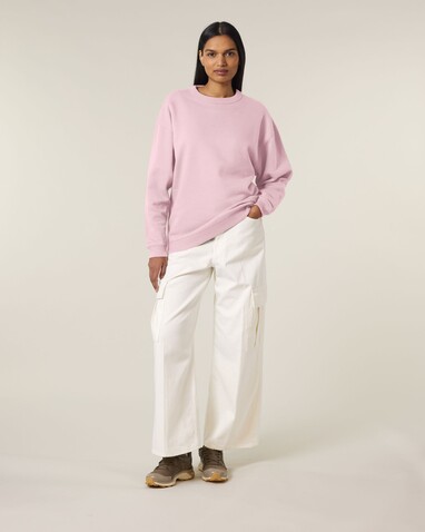 Stella Paloma - Das Oversized Damen-Rundhals-Sweatshirt - Cotton Pink - L bedrucken, Art.-Nr. STSW218C0051L Stella Paloma - Das Oversized Damen-Rundhals-Sweatshirt - Cotton Pink - L bedrucken, Art.-Nr. STSW218C0051L