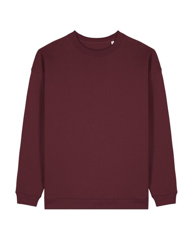 Stella Paloma - Das Oversized Damen-Rundhals-Sweatshirt - Burgundy - S bedrucken, Art.-Nr. STSW218C2441S Stella Paloma - Das Oversized Damen-Rundhals-Sweatshirt - Burgundy - S bedrucken, Art.-Nr. STSW218C2441S