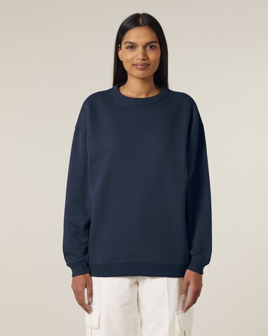 Stella Paloma - Das Oversized Damen-Rundhals-Sweatshirt - French Navy - S bedrucken, Art.-Nr. STSW218C7271S