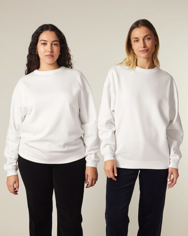 Stella Paloma - Das Oversized Damen-Rundhals-Sweatshirt - Off White - M bedrucken, Art.-Nr. STSW218C0181M Stella Paloma - Das Oversized Damen-Rundhals-Sweatshirt - Off White - M bedrucken, Art.-Nr. STSW218C0181M