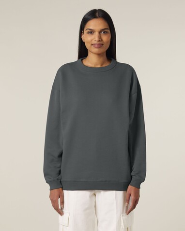 Stella Paloma - Das Oversized Damen-Rundhals-Sweatshirt - Anthracite - L bedrucken, Art.-Nr. STSW218C2531L Stella Paloma - Das Oversized Damen-Rundhals-Sweatshirt - Anthracite - L bedrucken, Art.-Nr. STSW218C2531L