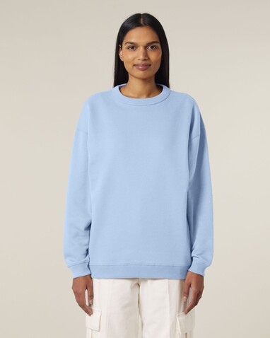 Stella Paloma - Das Oversized Damen-Rundhals-Sweatshirt - Blue Soul - L bedrucken, Art.-Nr. STSW218C1491L