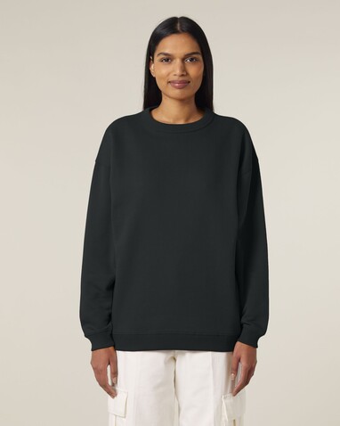 Stella Paloma - Das Oversized Damen-Rundhals-Sweatshirt - Black - M bedrucken, Art.-Nr. STSW218C0021M Stella Paloma - Das Oversized Damen-Rundhals-Sweatshirt - Black - M bedrucken, Art.-Nr. STSW218C0021M