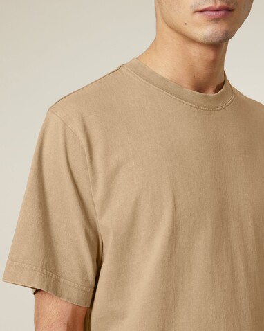 Freestyler Vintage - Das schwere Garment-Dyed Unisex-T-Shirt - G. Dyed Latte - 3XL bedrucken, Art.-Nr. STTU073C7333X