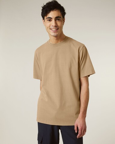 Freestyler Vintage - Das schwere Garment-Dyed Unisex-T-Shirt - G. Dyed Latte - 3XL bedrucken, Art.-Nr. STTU073C7333X
