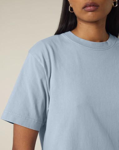 Freestyler Vintage - Das schwere Garment-Dyed Unisex-T-Shirt - G. Dyed Blue Stone - S bedrucken, Art.-Nr. STTU073C7321S