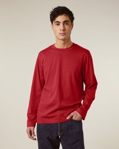 Creator 2.0 Long Sleeve - Das Iconic Langarm-Unisex-T-Shirt - Red - L bedrucken, Art.-Nr. STTU199C0041L