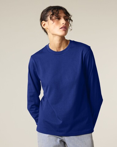 Creator 2.0 Long Sleeve - Das Iconic Langarm-Unisex-T-Shirt - Worker Blue - M bedrucken, Art.-Nr. STTU199C0881M