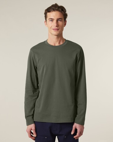 Creator 2.0 Long Sleeve - Das Iconic Langarm-Unisex-T-Shirt - Khaki - XL bedrucken, Art.-Nr. STTU199C2231X