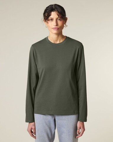 Creator 2.0 Long Sleeve - Das Iconic Langarm-Unisex-T-Shirt - Khaki - XXL bedrucken, Art.-Nr. STTU199C2232X