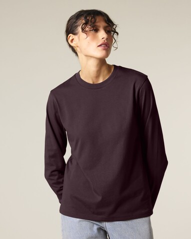 Creator 2.0 Long Sleeve - Das Iconic Langarm-Unisex-T-Shirt - Red Brown - 3XL bedrucken, Art.-Nr. STTU199C1163X
