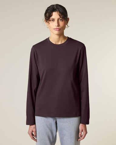 Creator 2.0 Long Sleeve - Das Iconic Langarm-Unisex-T-Shirt - Red Brown - S bedrucken, Art.-Nr. STTU199C1161S