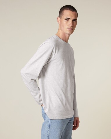 Creator 2.0 Long Sleeve - Das Iconic Langarm-Unisex-T-Shirt - Cool Heather Grey - 3XL bedrucken, Art.-Nr. STTU199C1463X