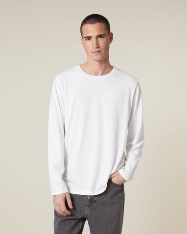 Creator 2.0 Long Sleeve - Das Iconic Langarm-Unisex-T-Shirt - White - XL bedrucken, Art.-Nr. STTU199C0011X