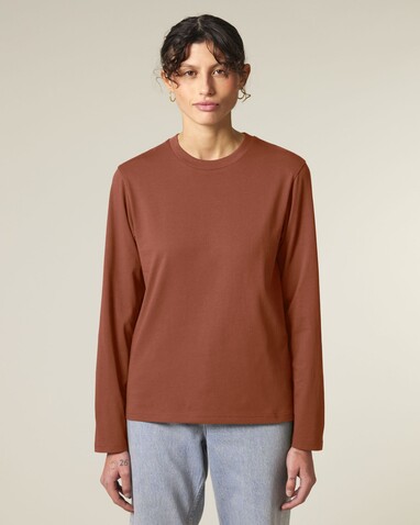 Creator 2.0 Long Sleeve - Das Iconic Langarm-Unisex-T-Shirt - Heritage Brown - S bedrucken, Art.-Nr. STTU199C7301S