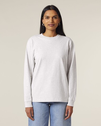 Freestyler Long Sleeve - Das schwere Langarm-Unisex-T-Shirt - Cool Heather Grey - 3XL bedrucken, Art.-Nr. STTU200C1463X