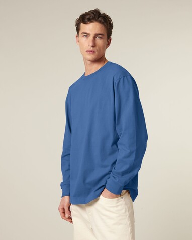 Freestyler Long Sleeve - Das schwere Langarm-Unisex-T-Shirt - Mindful Blue - XS bedrucken, Art.-Nr. STTU200C729XS